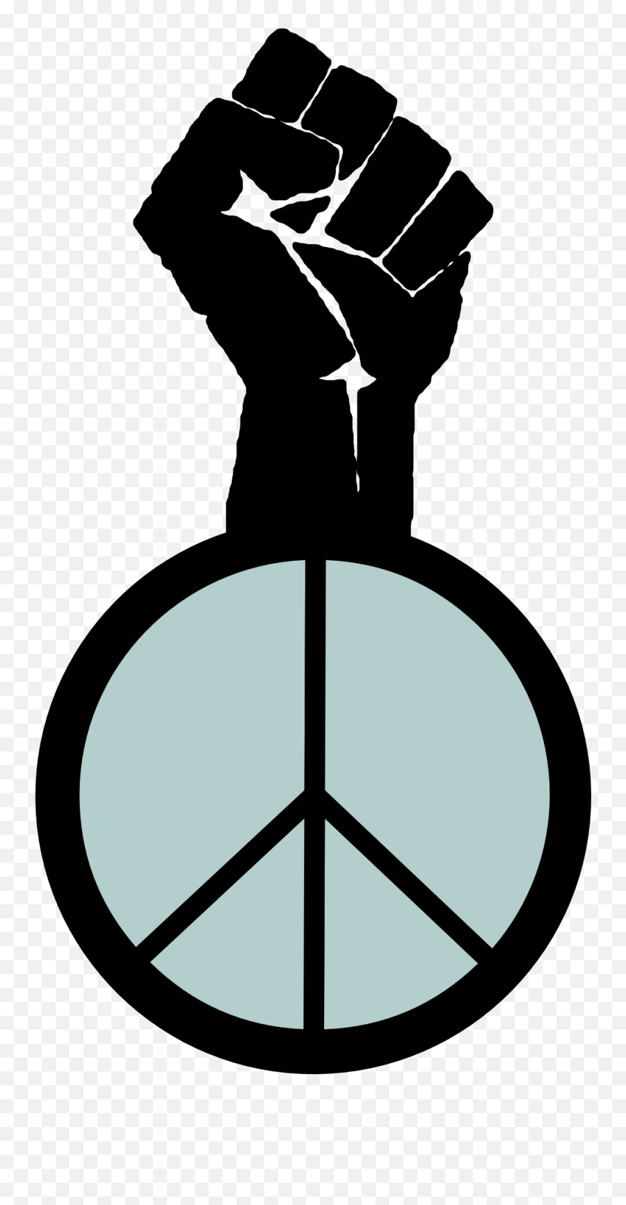Peace Sign And Fist Free Image Download - Simbolo Pugno Chiuso Nero Png,Peace Icon