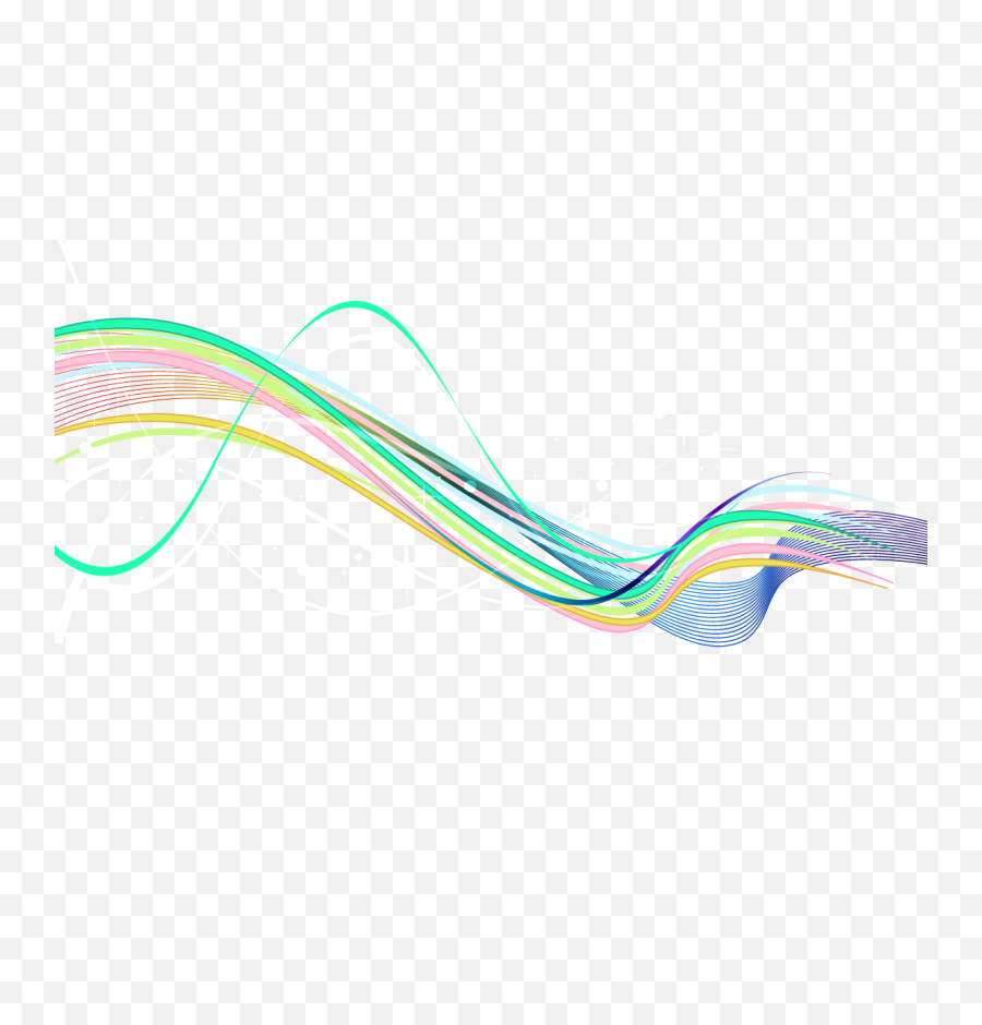 Color Rainbow Vector Lines Curve Png - Portable Network Graphics,Curve Png