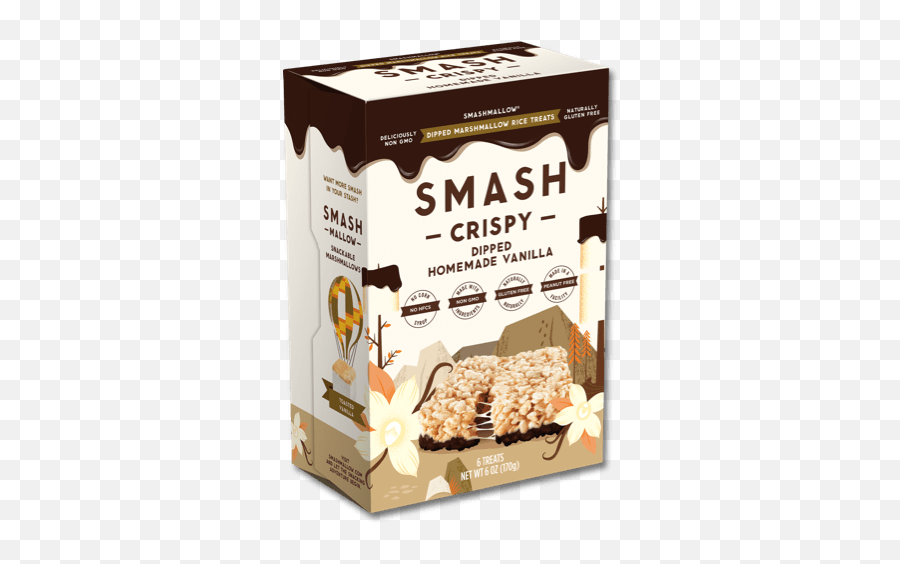 Smashmallow Toasted Vanilla - Snackable Marshmallows Smash Crispy Dipped Png,Vanilla 7 Icon Hot