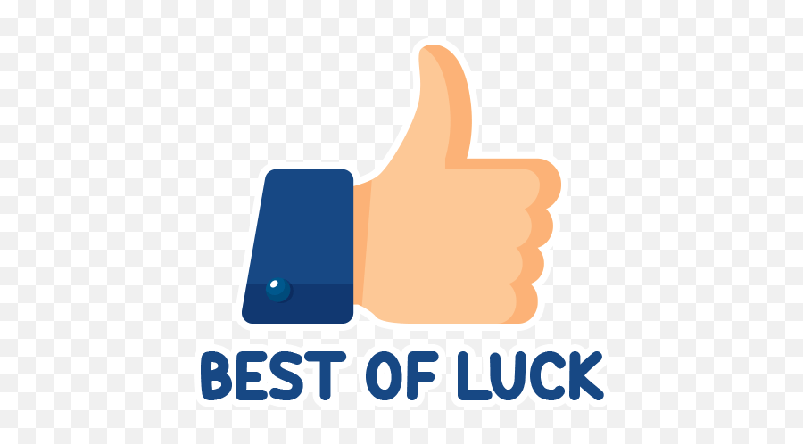Good Luck By Marcossoft - Sticker Maker For Whatsapp Best Of Luck Sticker For Whatsapp Png,Like Us On Facebook Icon Vector