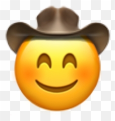 Cowboy Emoji Smiling 294613712026211 By Mangooyooshi - Happy png