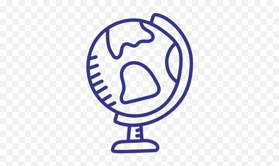 Earth Globe Geography Discovery Icon - Outline Globe Clipart Black And White Png,Icon For Discovery