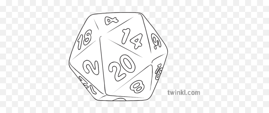D20 Dice General Board Games Gaming Hobbies Secondary Bw Rgb - Ho Ho Ho In A Speech Bubble Png,D20 Png
