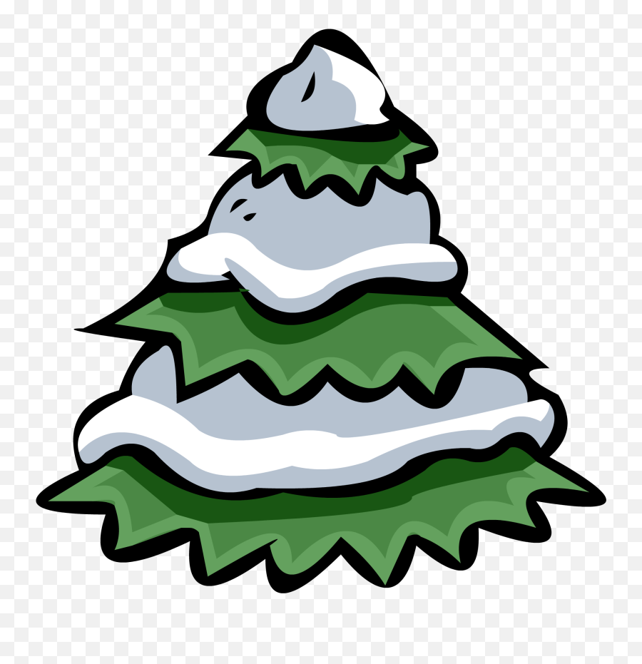 Download Snowy Tree - Png Club Penguin Pine Tree Full Club Penguin Tree Transparent,Pine Trees Png