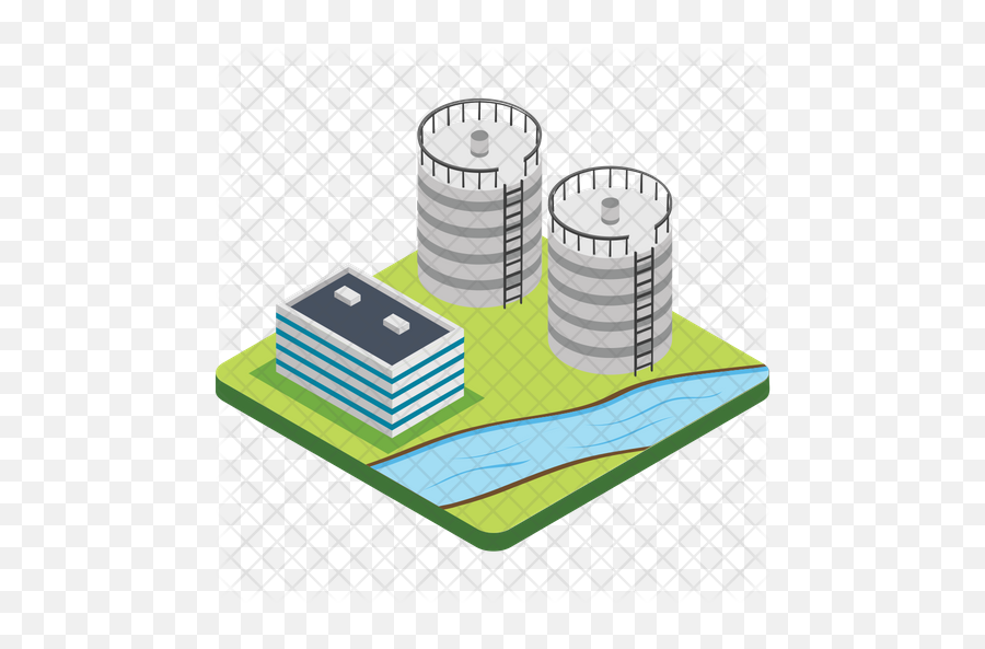 Water Tower Icon Of Isometric Style - Diagram Png,Water Tower Png
