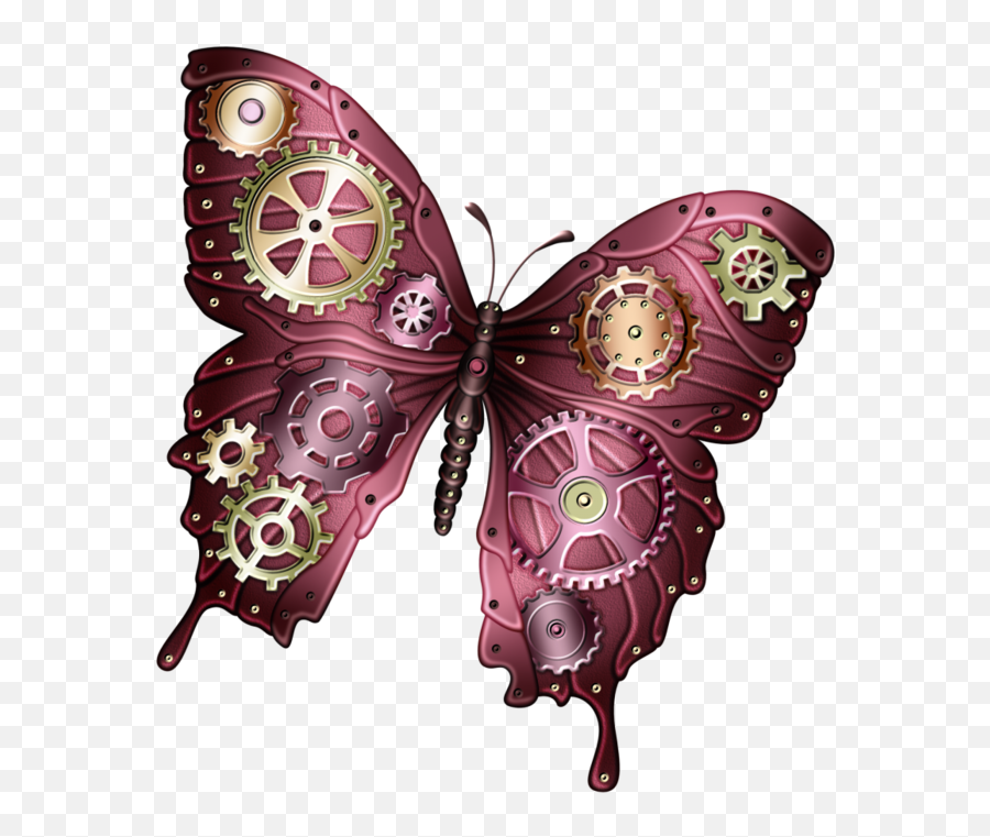 Butterfly Steampunk Clip Art - Butterfly Png Download 700 Transparent Steampunk Art Png,Steampunk Png