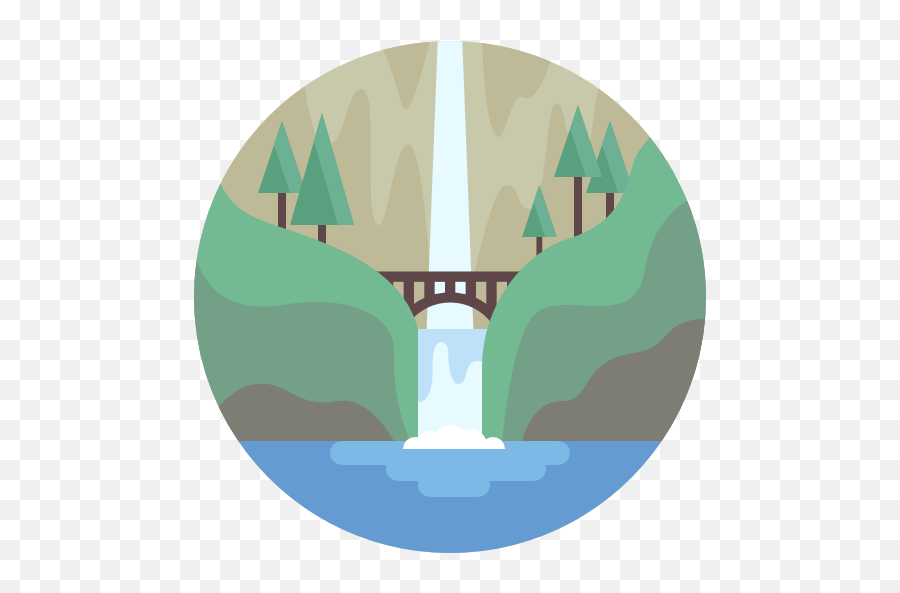 Waterfall - Waterfall Icon Png Transparent,Waterfall Png