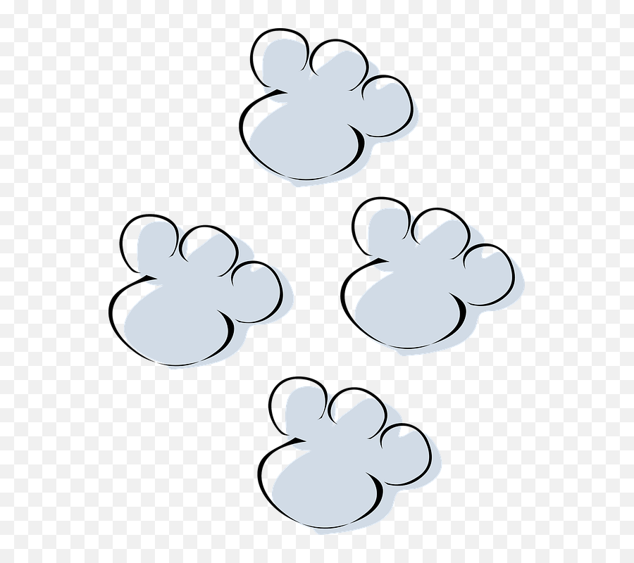 footprints in the snow clipart animations