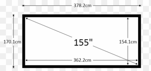 Encore 155 2351 Cineacoustiq 4k Fixed Screen - 140 Cinemascope Screen Dimensions Png,Cinemascope Png