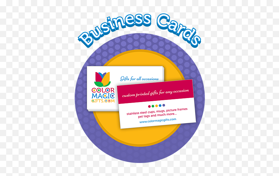 Promotional Colormagicgifts - Circle Png,Business Cards Png
