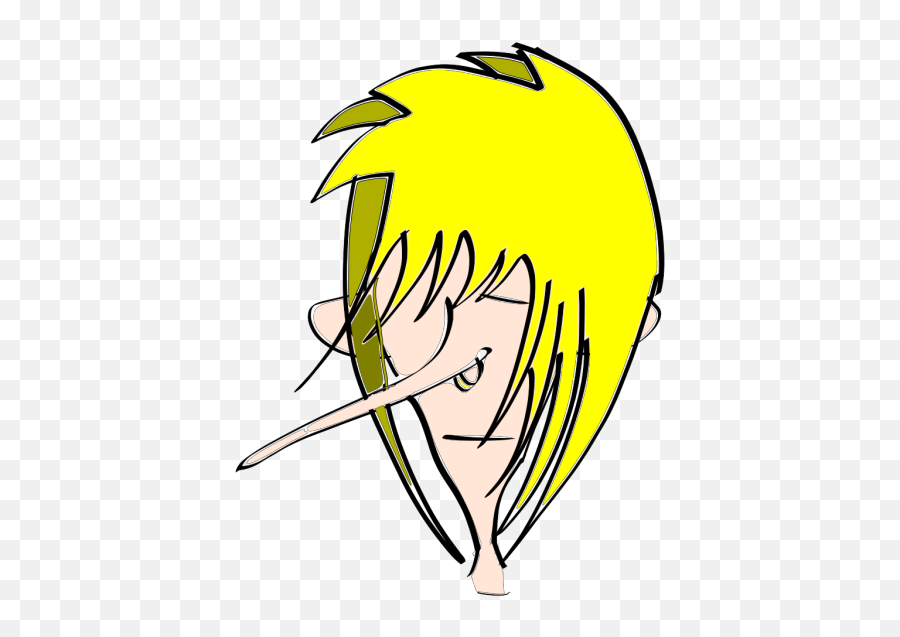 Cartoon Character With Long Nose Png - Cartoon Character Male Blonde  Hair,Nose Clipart Png - free transparent png images 