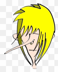 Cartoon Character With Long Nose Png - Cartoon Character Male Blonde Hair,Nose Clipart Png