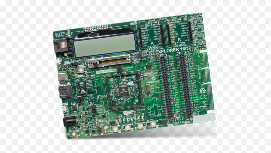 Explorer 1632 Development Board - Microchip Technology Explorer 16 32 Development Kit Png,Microchip Png