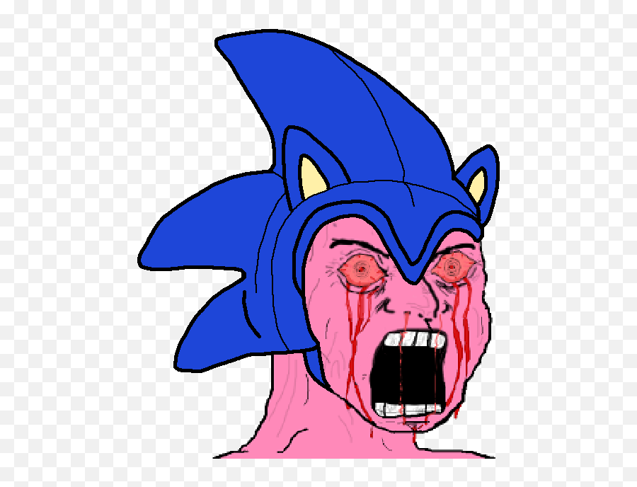 Download Hd Sonicwojak - Screaming Pink Wojak Png,Wojak Png