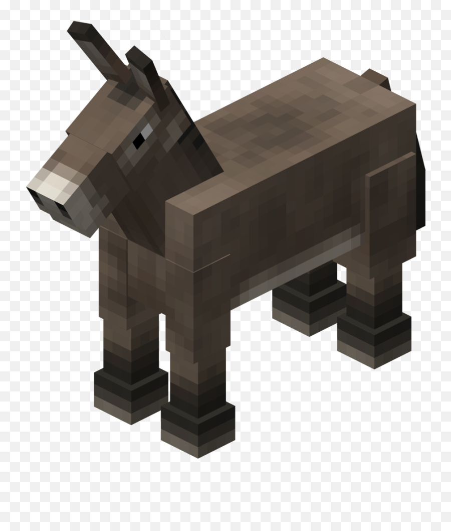 Download Hd Mc Donkey - Minecraft Mule Png Transparent Png Minecraft Donkey,Donkey Png