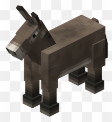 Download Hd Mc Donkey - Minecraft Mule Png Transparent Png Minecraft Donkey,Donkey Png