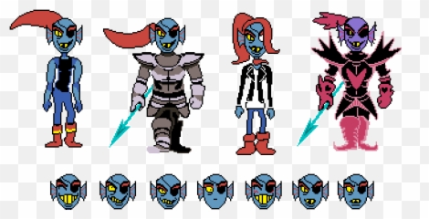 Send Undyne - Undyne Undertale Sprite Png,Undyne Png