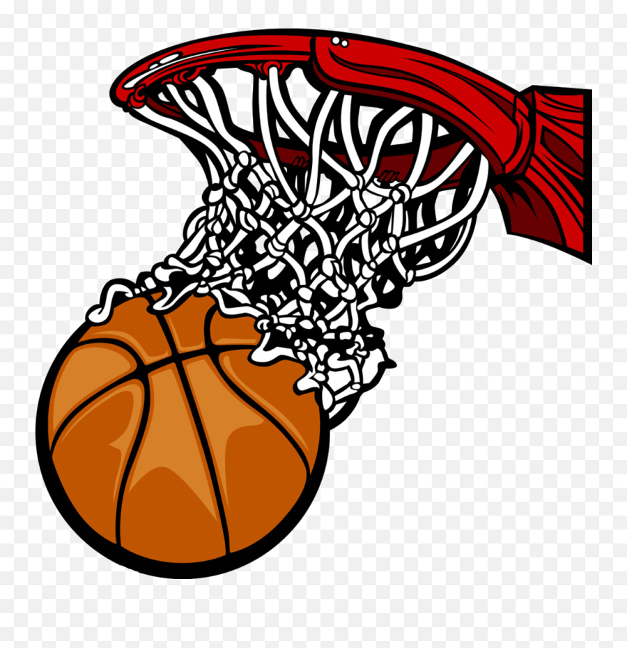 Side View Cartoon Basketball Hoop - Clipart Cartoon Basketball Hoop Png,Cartoon Basketball Png