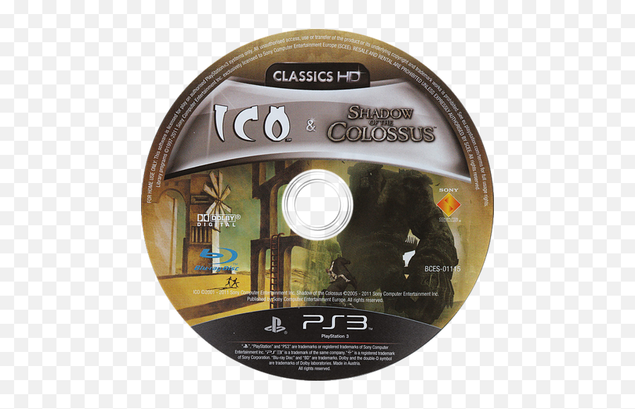 Colossus Collection Ps3 Disc - Ico E Shadow Of The Colossus Png,Shadow Of The Colossus Png