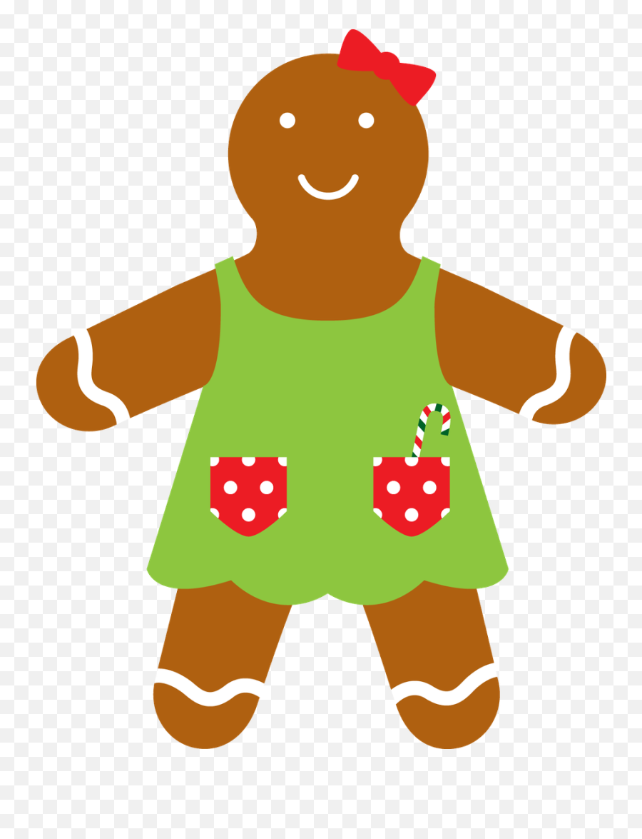 Gingerbread Man Png - Gingerbread Man Gingerbread Men Gingerbread Girl With Dress Clipart,Gingerbread Man Png
