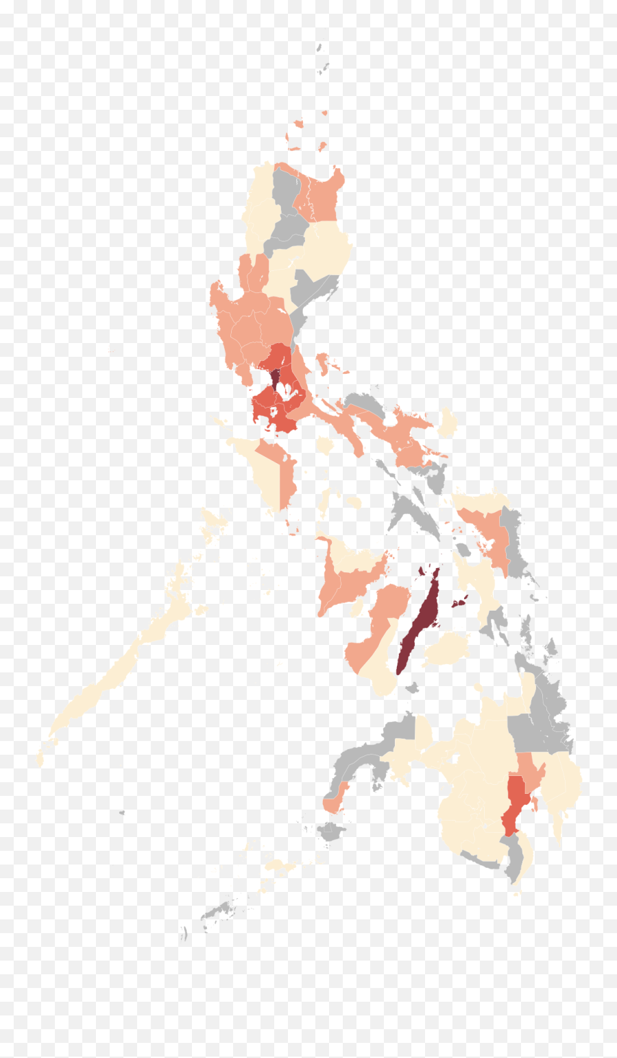 Download Vector Map Of The Philippines Png Transparent - Areas Under Gcq,United States Map Transparent Background