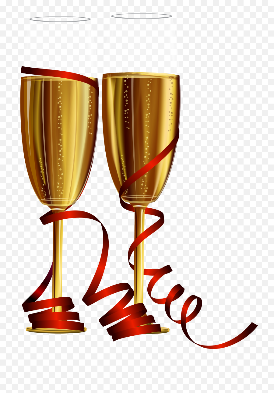 Champagne Glass Transparent Png Clipart - New Year Champagne Glass Png,Champagne Glass Transparent Background