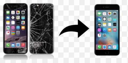 Broken Phone Png - Iphone 7 Plus Vs 6s Size Y 8