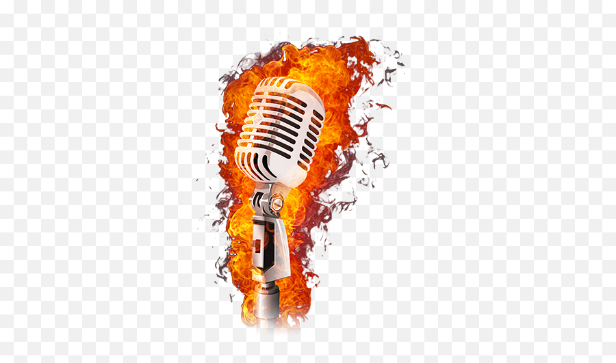 Download Fcsn Presents Comedy Night - Mic On Fire Png,Microphone Clipart Png