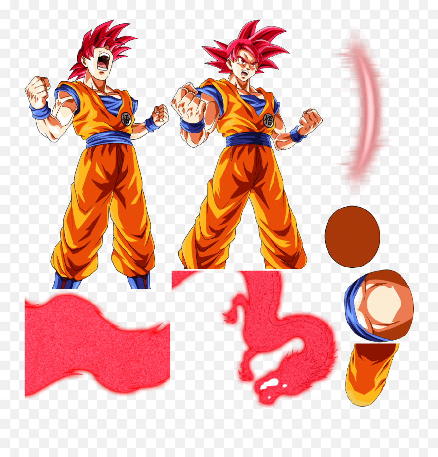Resurrected Legend Super Saiyan God - Dokkan God Goku Png,Super Saiyan Goku Png