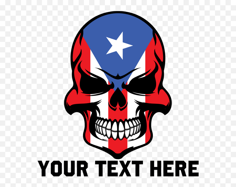 Puerto Rican Flag Skull Drinking Glass - Puerto Rico Skull Puerto Rico Flag Svg Free Png,Puerto Rican Flag Png