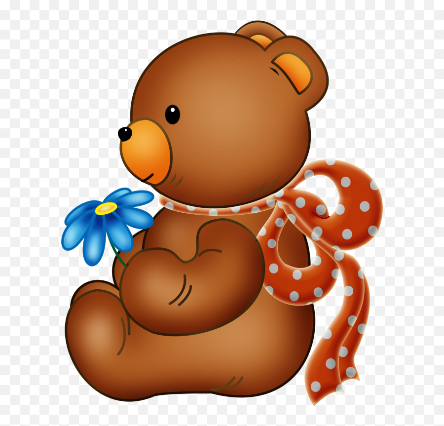 Download Hd Bear Clipart Cartoon Cute Bears Brown - Sweet Teddy Png,Cartoon Bear Png