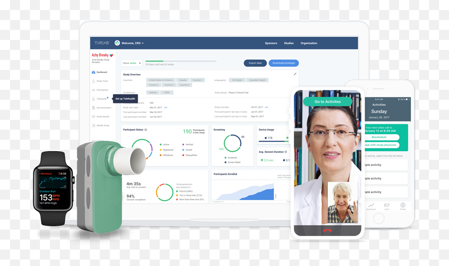 Thread Virtual Clinical Visits Ecoa - Digital Platform Thread App Clinical Research Png,Thread Png