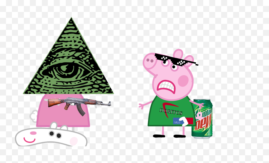 Image Vs Illuminati Png Fanon Wiki Fandom - Green Triangle Mlg Peppa Pig Transparent,Green Triangle Png