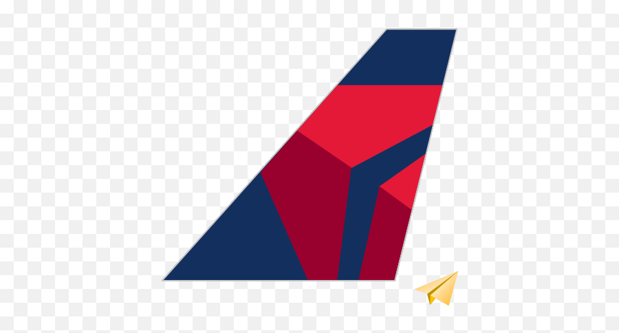 Delta Airlines Papier Avion By Airigami - Vertical Png,Delta Airlines Logo Transparent