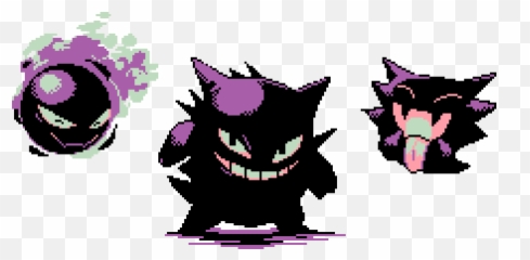 527 Images About - Gastly Haunter Gengar Pixel Art png