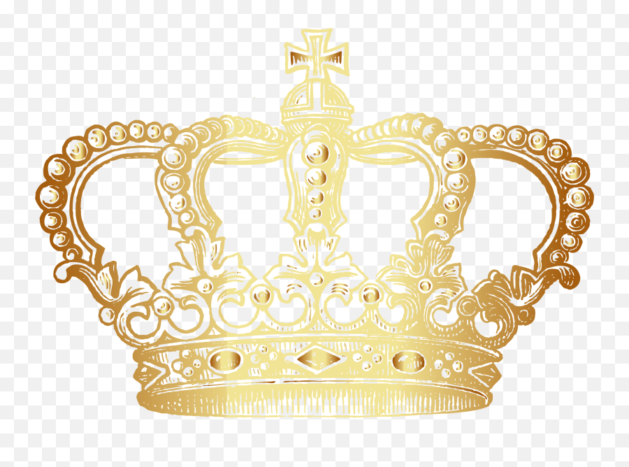 Free King Crown Transparent Background - Gold Queen Crown Clipart Png,Gold Crown Transparent Background