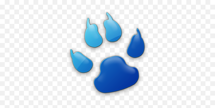 Blue Dog Paw - Soft Png,Blue Paw Print Logos