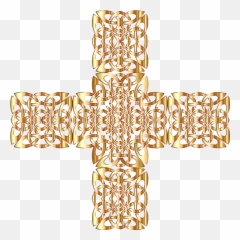 Download Free Png Golden Celtic Knot Cross 3 Without - Png