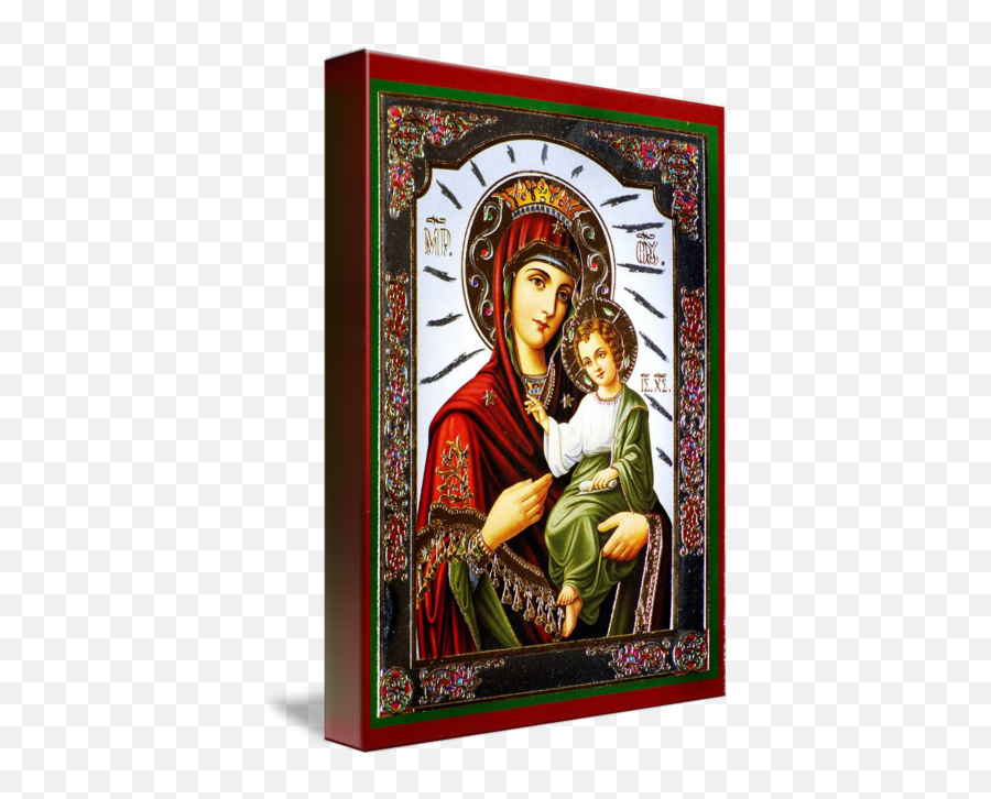 Virgin Mary And Jesus Icon - Picture Frame Png,Mary Icon