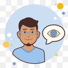 Man In Blue Jacket Information Icon - png