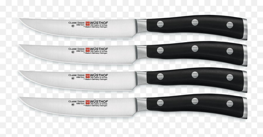 Wüsthof Steak Knives Classic Ikon - Solid Png,Wusthof Icon