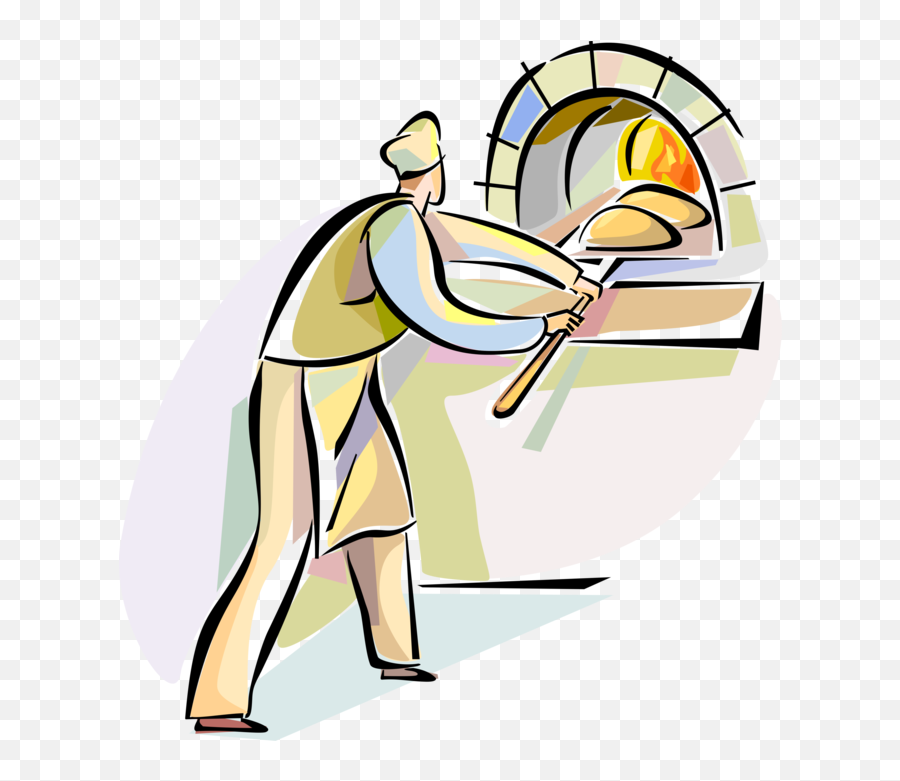 Vector Illustration Of Baker Baking Bread In Wood Fire - Illustration Png,Oxenfree Icon