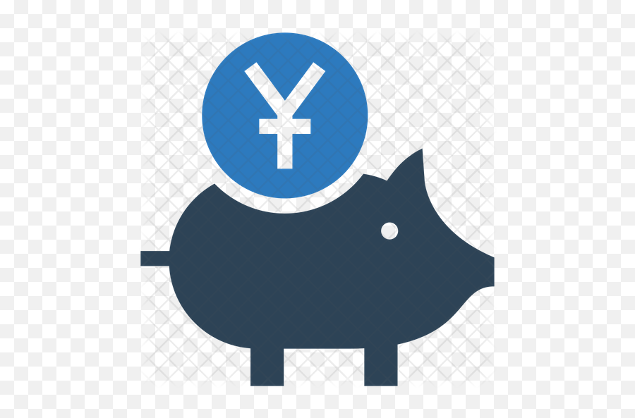 Free Yuna Piggy Bank Icon Of Flat Style - Domestic Pig Png,Blue Piggy Bank Icon
