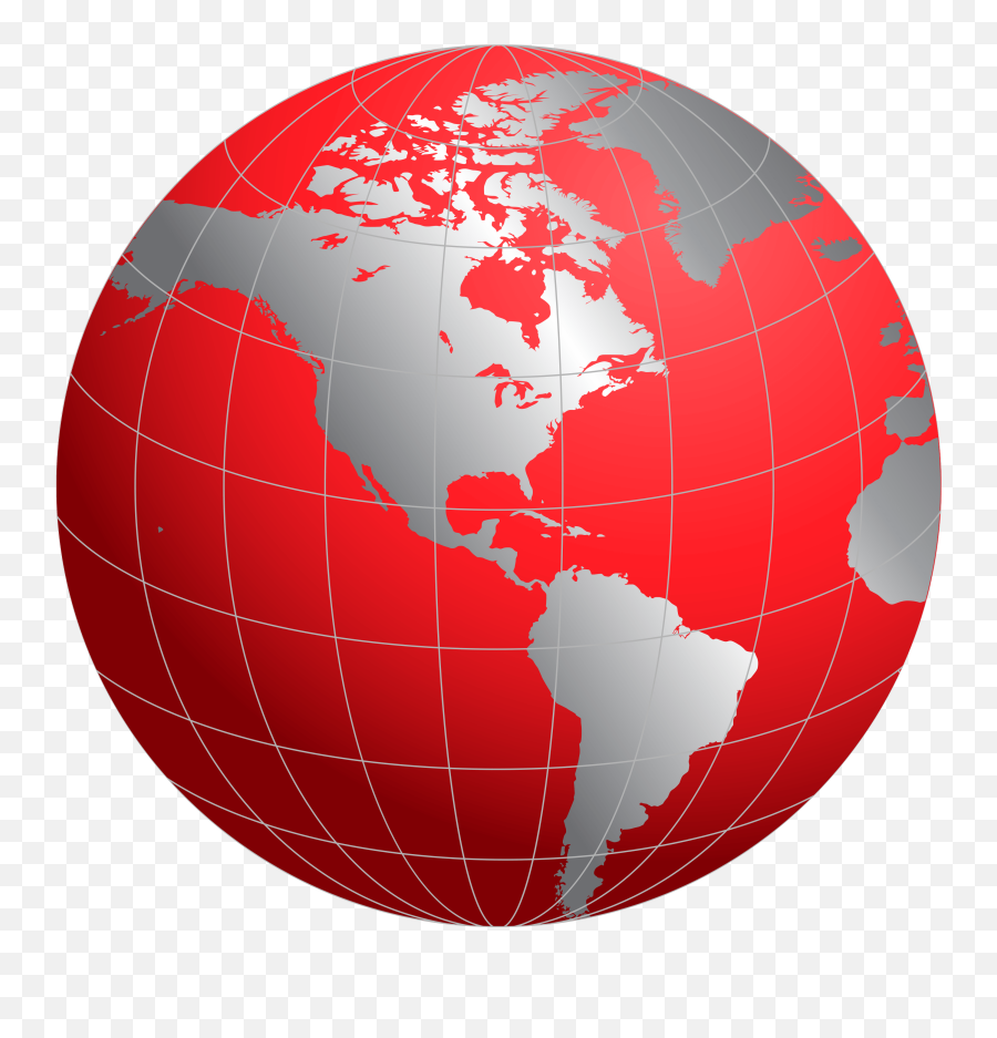 red globe logo png