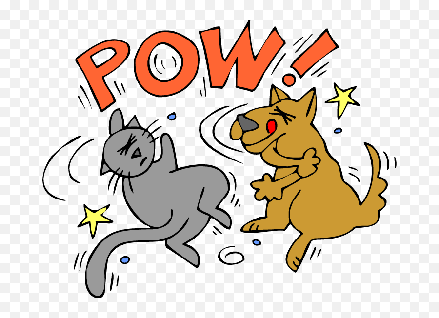 Library Of Cat And Dog Fighting Png - Cat And Dog Fighting Clipart,Fighting Png