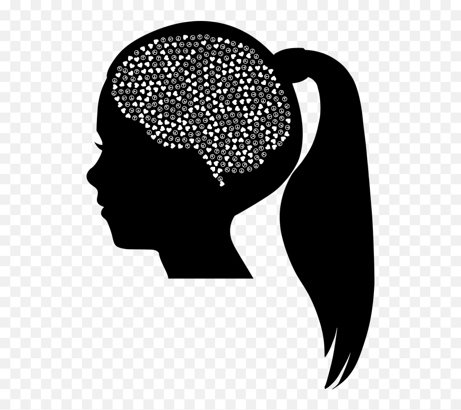Girl Love Peace - Free Vector Graphic On Pixabay Girl Brain Png,Psychology Png