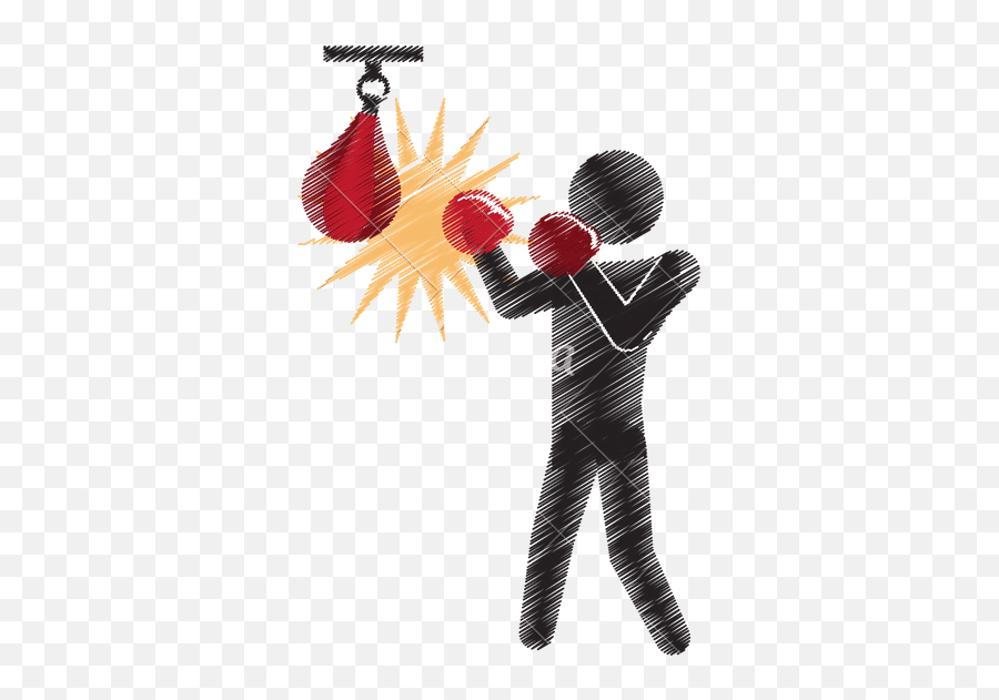 Boxer Punching Icon - Canva Png,Punching Icon