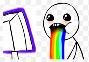 Drooling Wi Stickers Gfycat - Rainbow Gif png