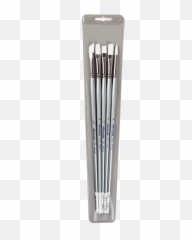 Silver Brush Sets - Long Handle Rex Art Supplies Makeup png