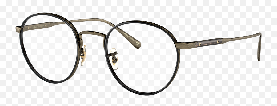 Oliver Artemio - R Eyeglasses In Brushed Golddark Mahogany Oliver Peoples Sunglasses Png,Metal Framed Icon Packs